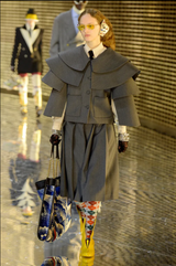 2019 F/W Abstract Elf Cuff Earrings by Gucci on model on runway @ Recess LA