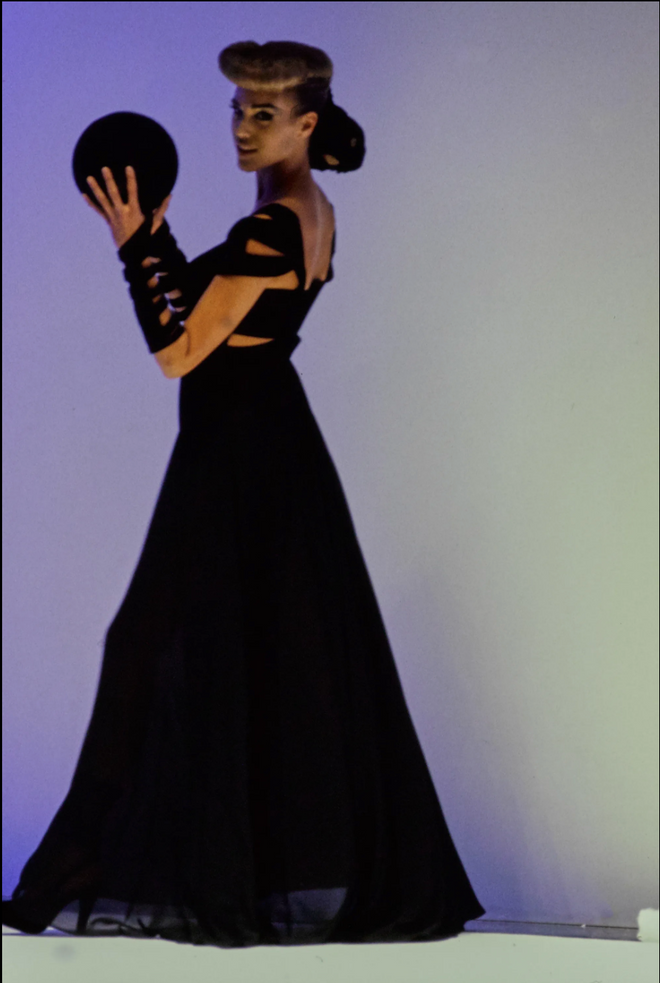 1992 F/W Bow Corset Mini Dress runway @ Recess LA 