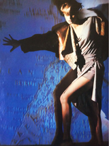 Alaia Romper & Sash Dress Set on model in 1984 photoshoot 