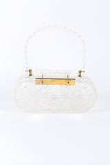 Vintage Diamond Cut Lucite Box Bag back @recessla