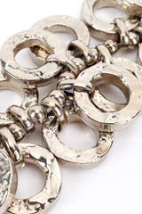 Silver Hammered O-Ring Charm Bracelet II detail @RECESS LA