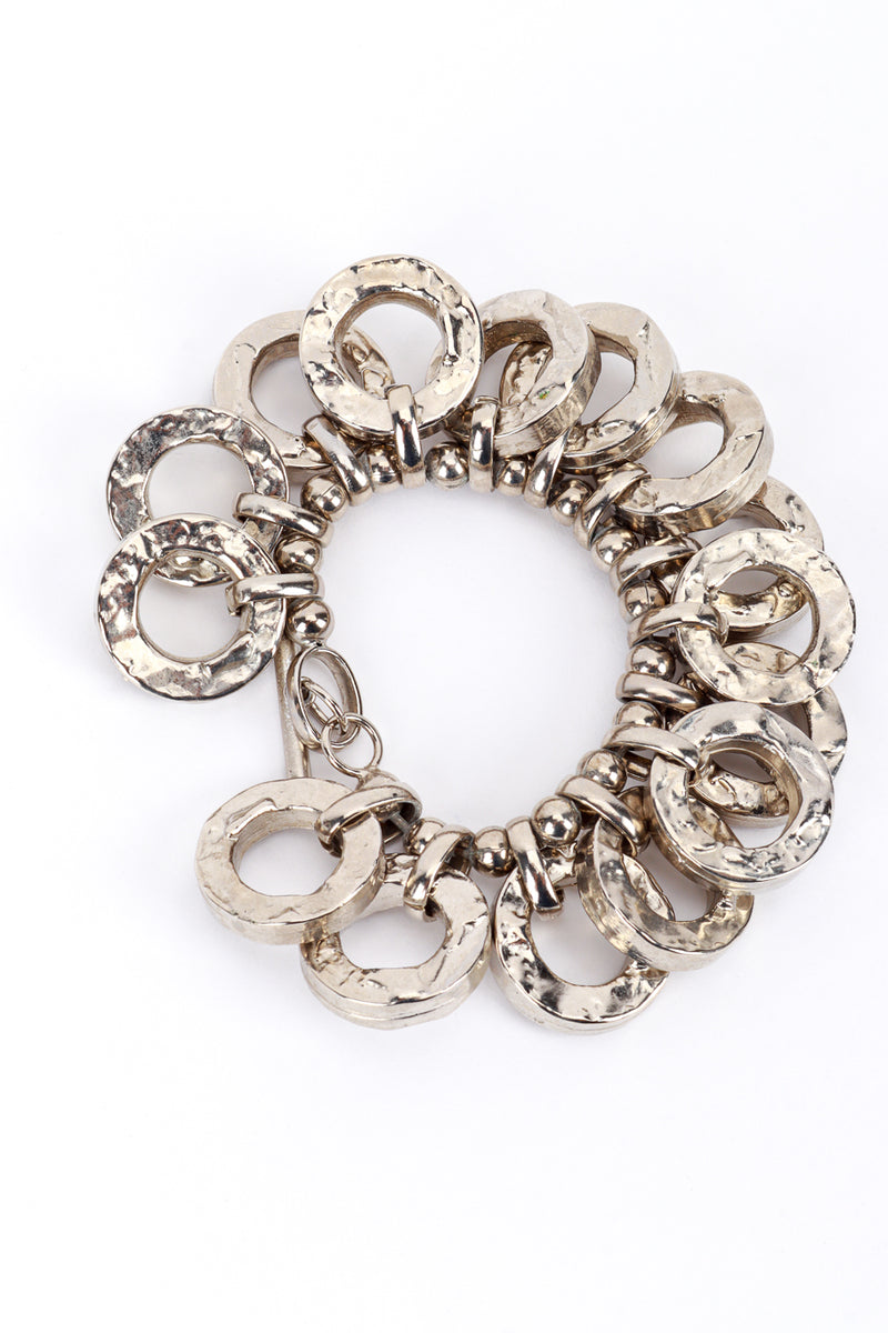 Silver Hammered O-Ring Charm Bracelet II @RECESS LA