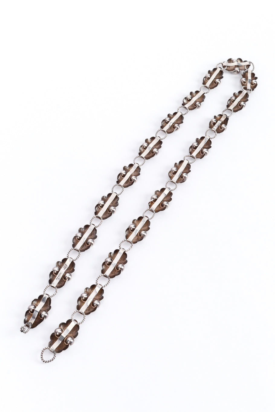 Taxco Sterling Silver Navarrete Chain Belt back @RECESS LA