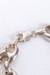 Vintage Sterling Mariner Link Bracelet clasp detail @recess la