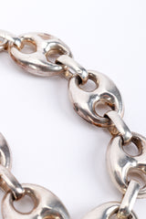 Vintage Sterling Mariner Link Bracelet wear detail 1 @recess la