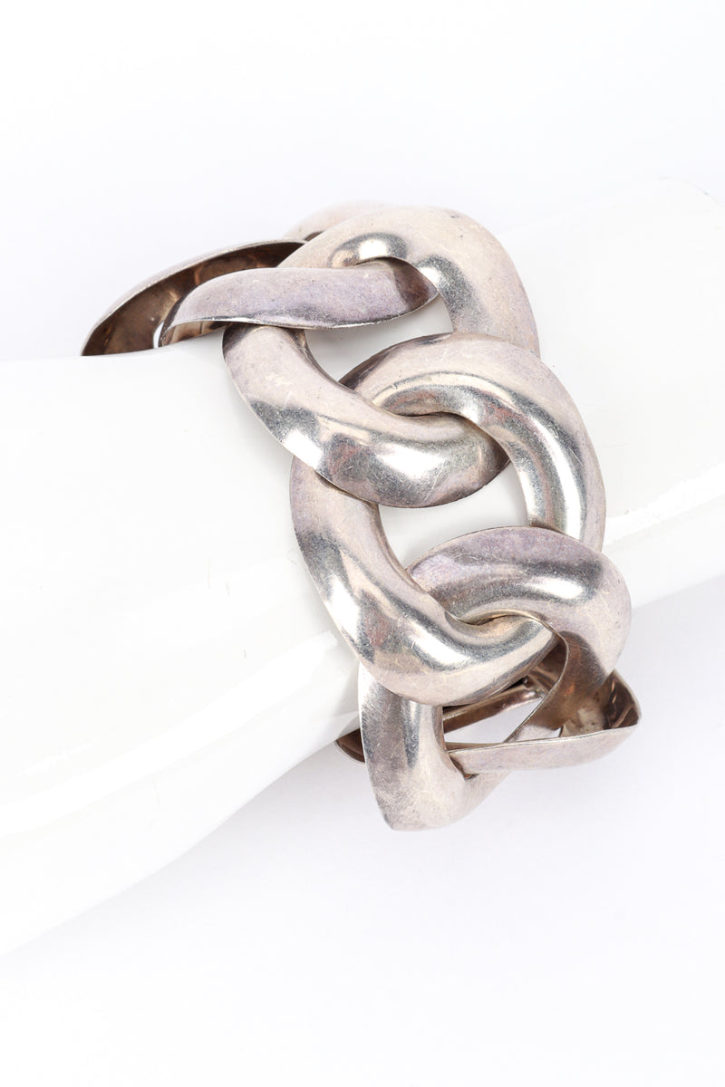 Taxco Sterling Silver Link Chain Bracelet on mannequin @RECESS LA