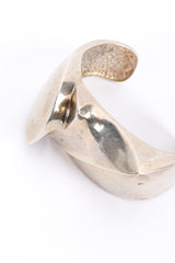 Vintage Modernist Sculpted Cuff Bracelet front closeup @recess la