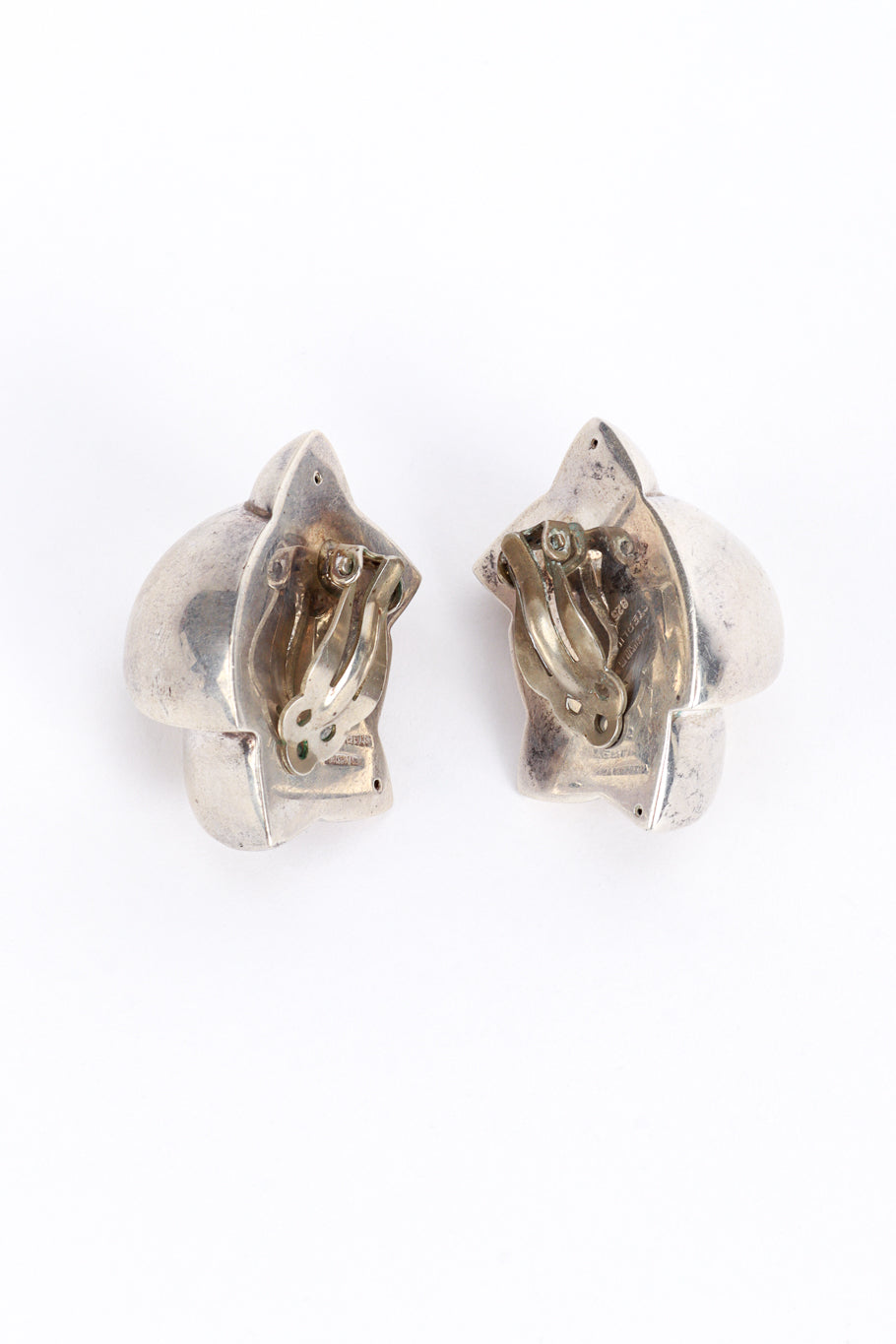 Patricia Von Musulin Sterling Silver Seashell Earrings back @RECESS LA