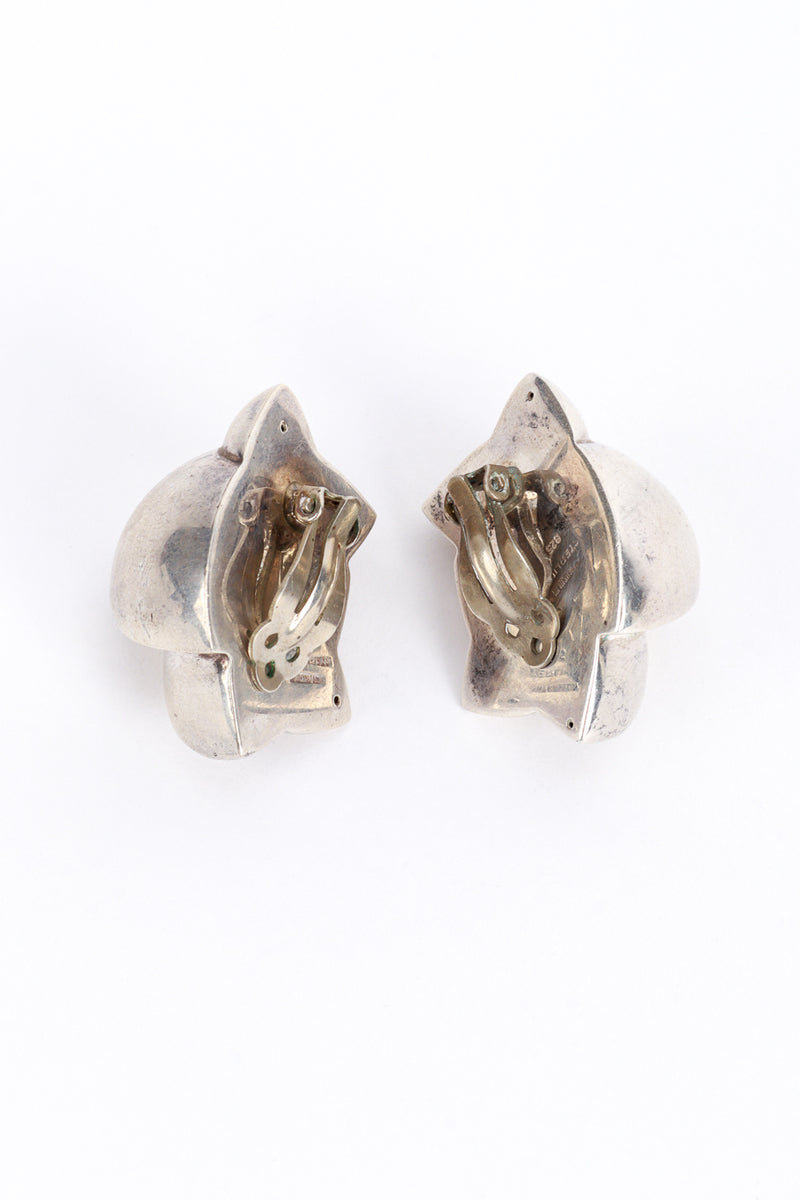 Patricia Von Musulin Sterling Silver Seashell Earrings back @RECESS LA