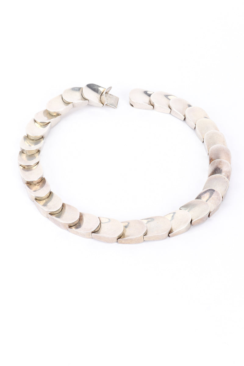 Taxco Sterling Silver Link Scale Collar Necklace @RECESS LA