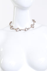 Vintage Taxco Sterling Silver Horsebit Collar Necklace on mannequin @RECESS LA