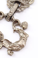 Vintage Boca de Veritas Door Knocker Necklace mermaid closeup @recessla