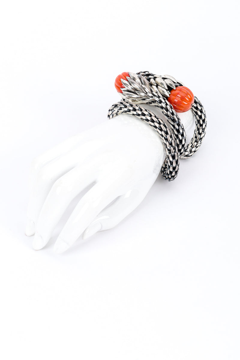 Wheat Chain Necklace, Bracelet, and Earrings Set by Napier on white bracelet @recess LA