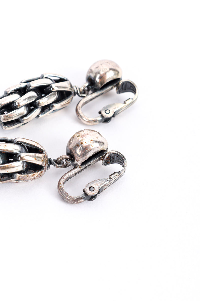 Wheat Chain Necklace, Bracelet, and Earrings Set by Napier on white earrings backs @recess LA