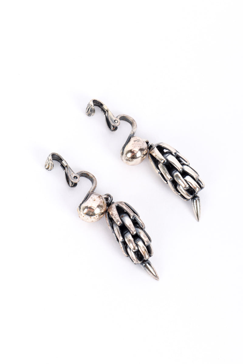 Wheat Chain Necklace, Bracelet, and Earrings Set by Napier on white earrings backs open @recess LA