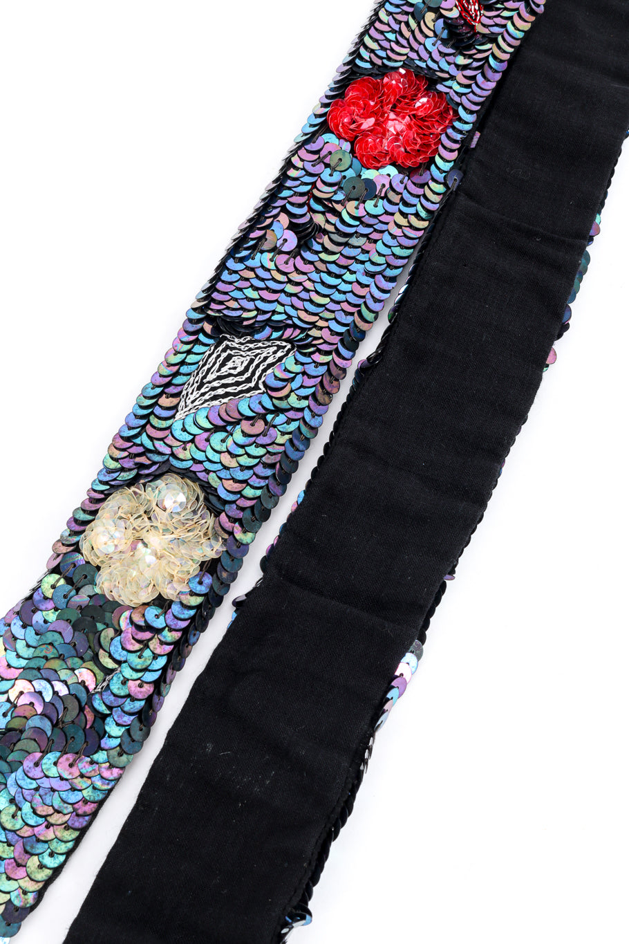 Vintage Sister Max Sequin Flower Duster belt closeup @recess la