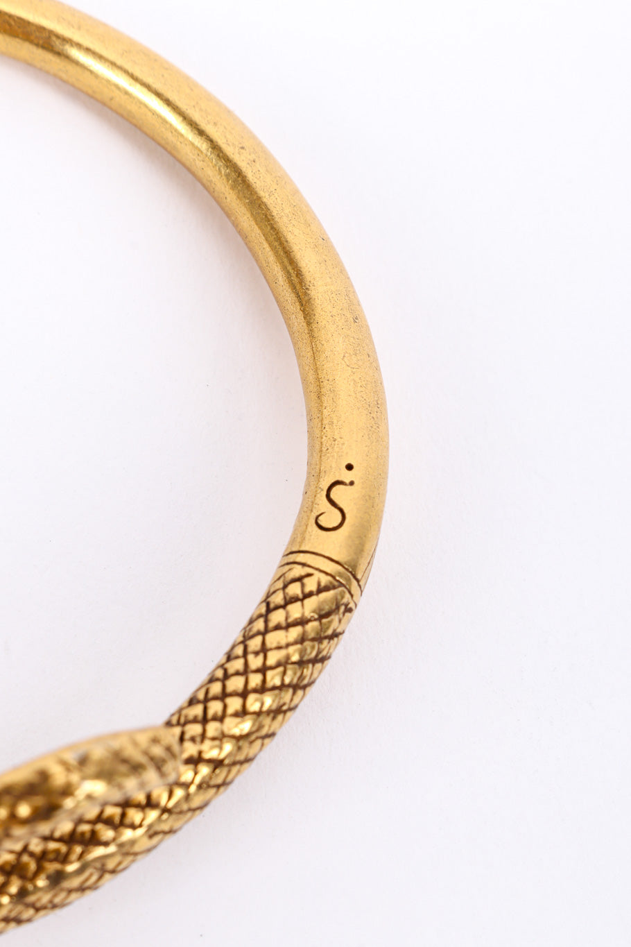 Metropolitan Museum of Art Serpent Spiral Bracelet engravings closeup @recessla