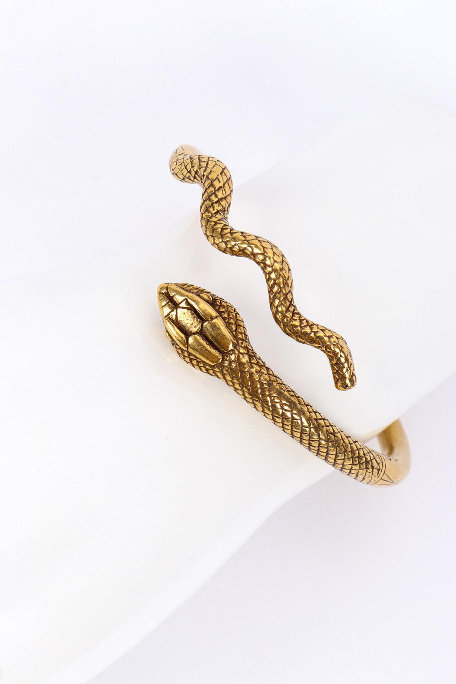 Metropolitan Museum of Art Serpent Spiral Bracelet on mannequin @recessla