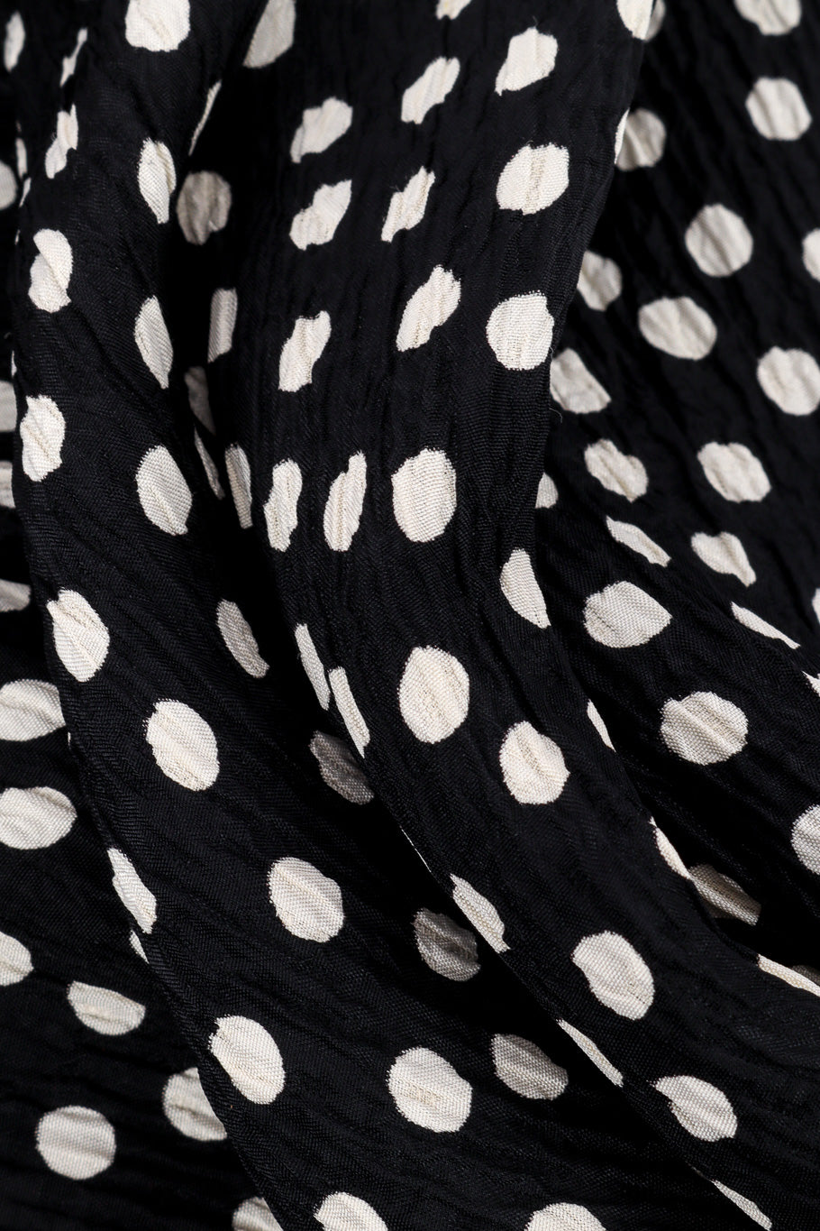 Vintage Sonia Rykiel Polka Dot Jacket and Skirt Set fabric closeup @recessla