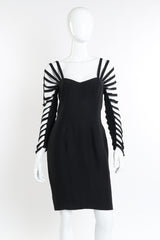 Vintage Sophie Sitbon Cage Top Mini Dress front on mannequin @recessla