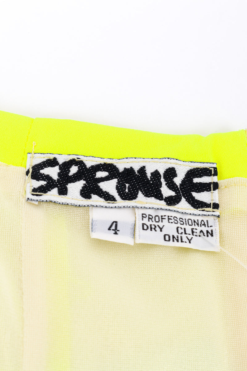 Day-Glo Moto Jacket & Skirt Set by Stephan Sprouse skirt label @recessla