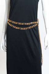 Cable Chain Medallion Belt by St John on mannequin @RECESS LA