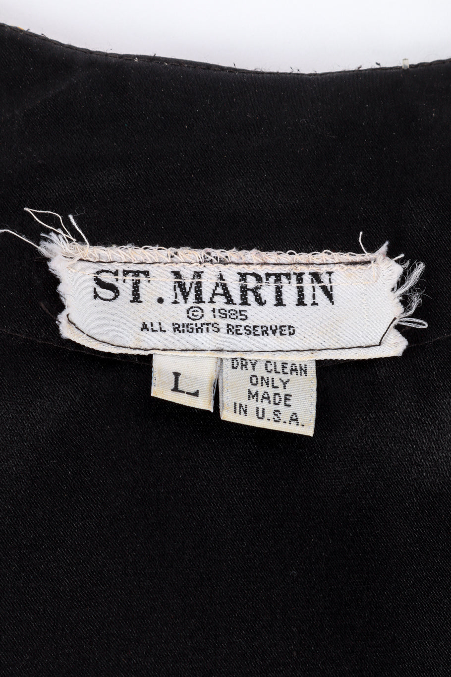 Vintage St. Martin Ethnic Embroidered Jacket signature label @recess la