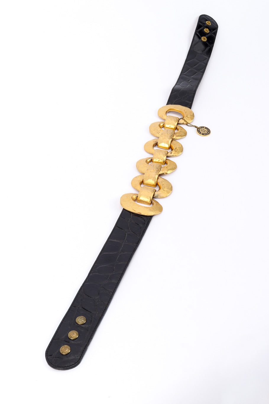 Hammered Ring Link Belt by Streets Ahead vertical @recessla