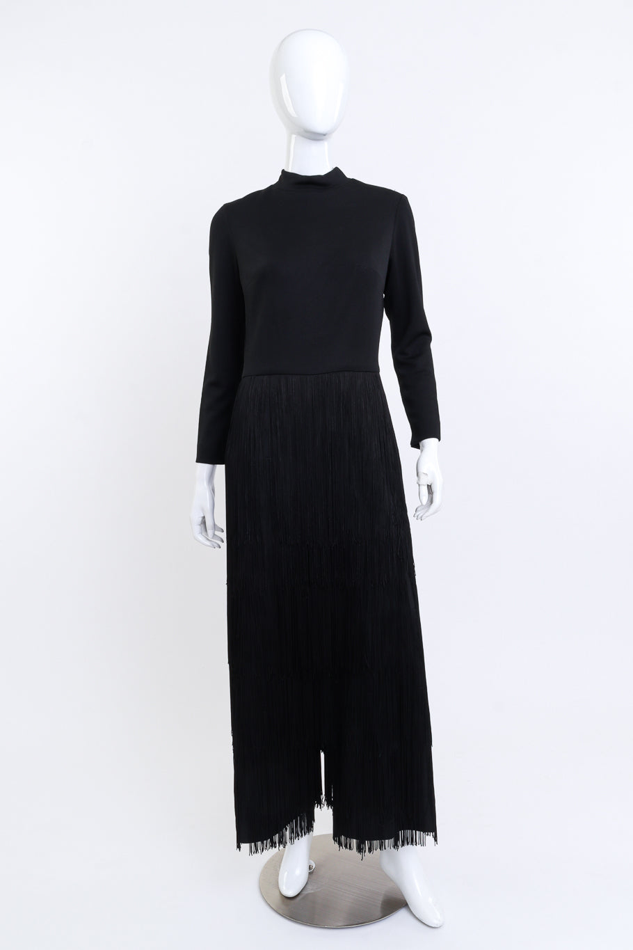 Sydney North Turtleneck Fringed Jumpsuit front on mannequin @RECESS LA