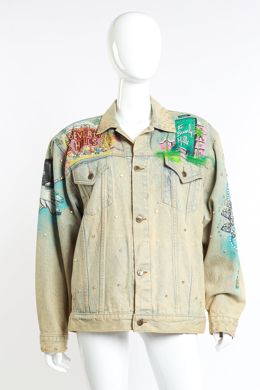 Vintage Tony Alamo Beverly Hills Jacket front on mannequin @recess la