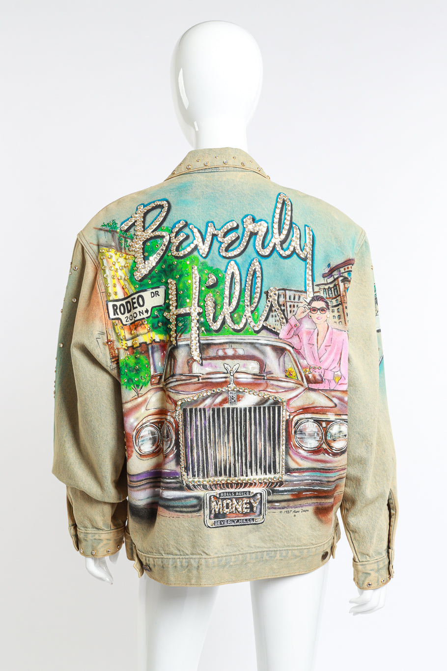 Vintage Tony Alamo Beverly Hills Jacket back on mannequin @recess la