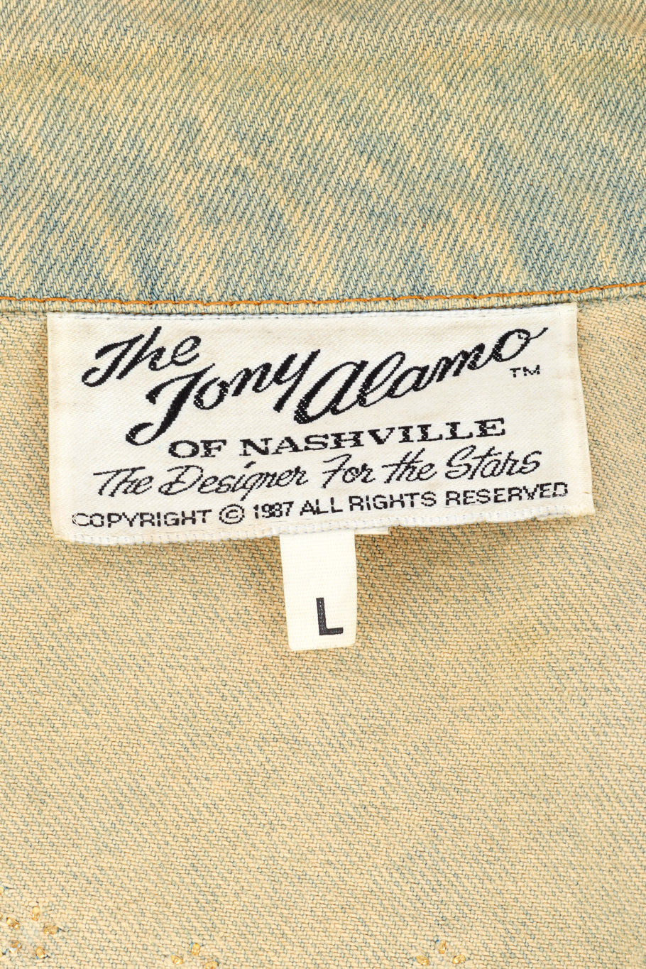 Vintage Tony Alamo Beverly Hills Jacket signature label @recess la