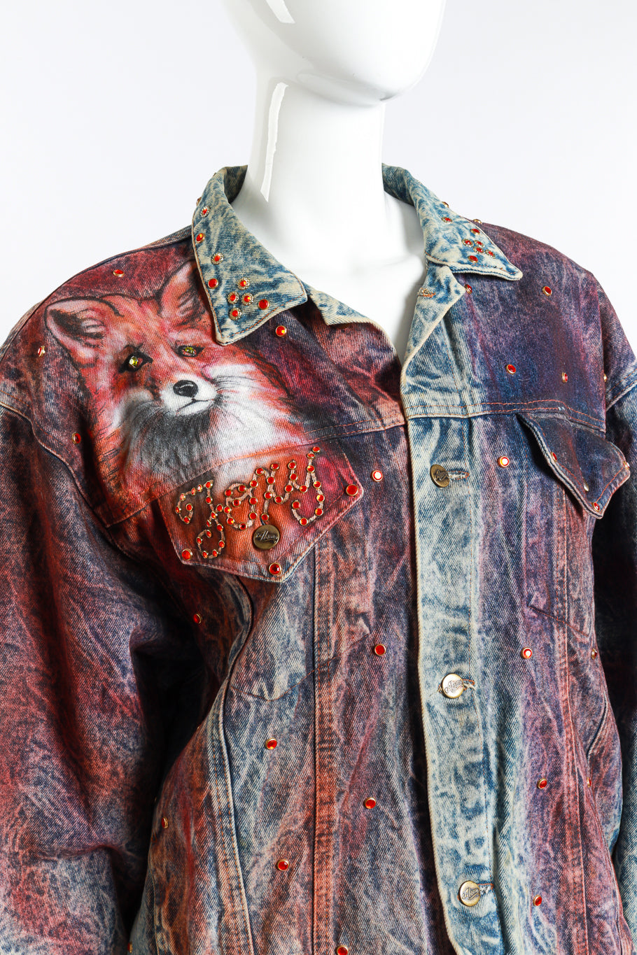 Vintage Tony Alamo Foxy Jacket front on mannequin closeup @recess la