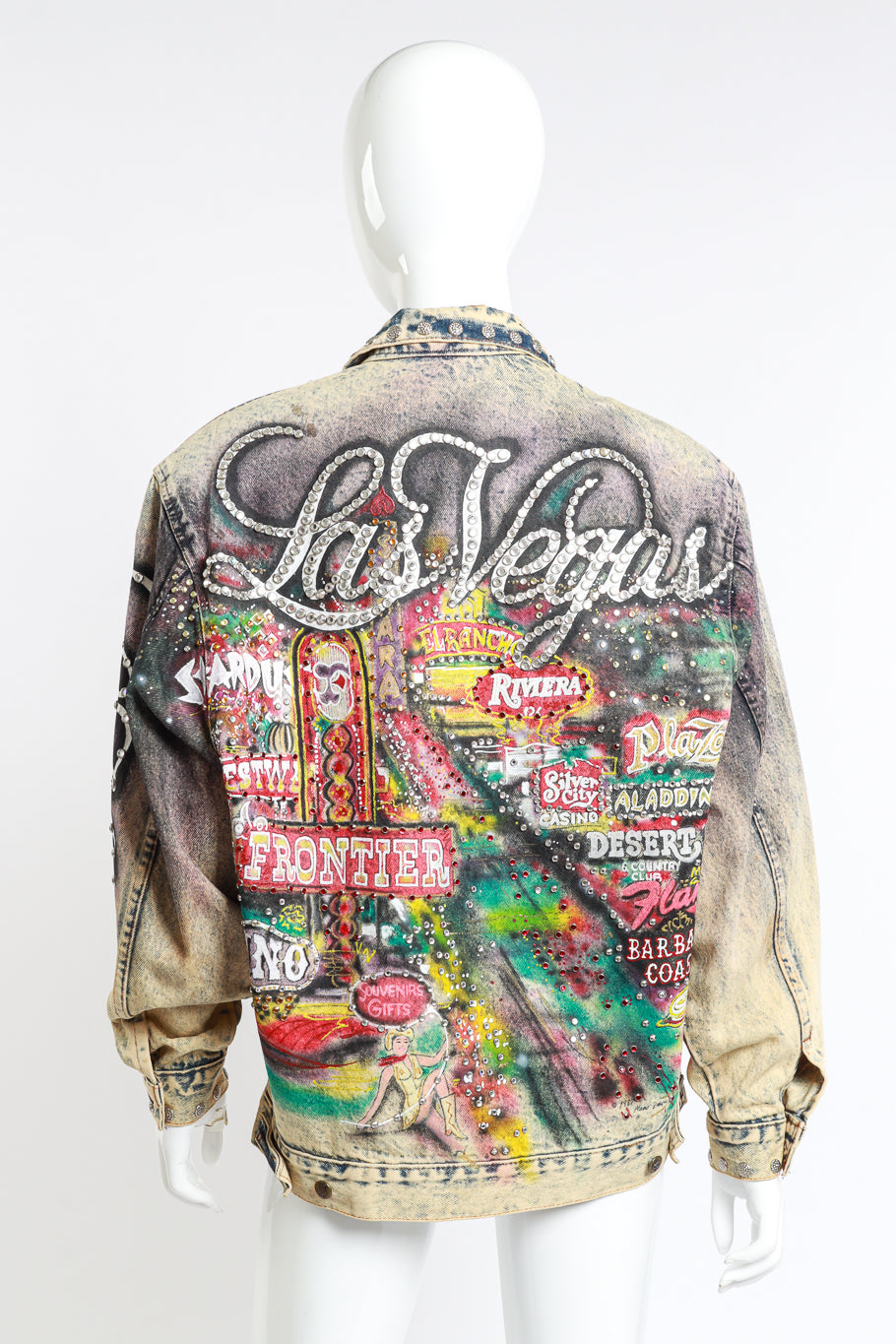 Vintage Tony Alamo Las Vegas Strip Jacket back on mannequin @recess la