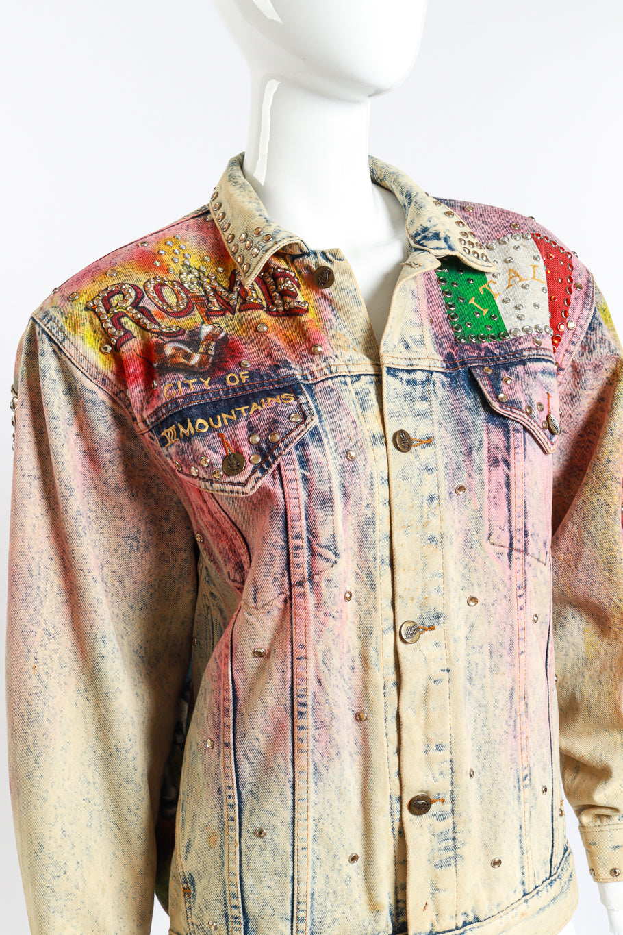 Vintage Tony Alamo Rome Jacket front on mannequin closeup @recess la