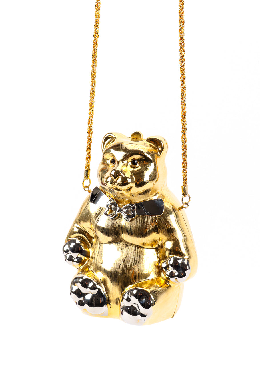 Vintage Mixed Metal Teddy Bear Bag hanging @recessla