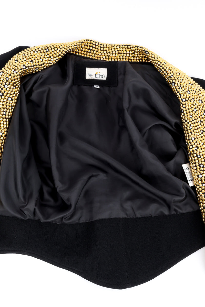 Vintage The Icing Crystal and Dome Stud Jacket view of lining @recess la