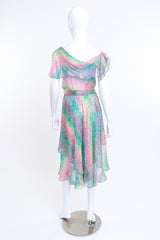 Silk Farm Pastel Paint Splatter Print Dress back mannequin @RECESS LA