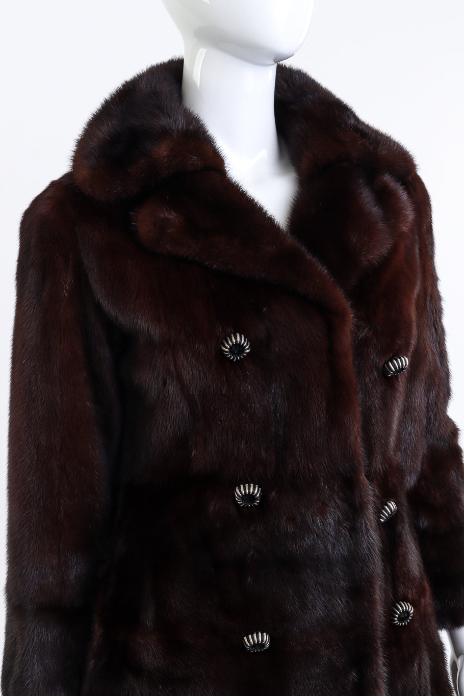 The Royal Fur Co Classique Mink Fur Coat detail @RECESS LA