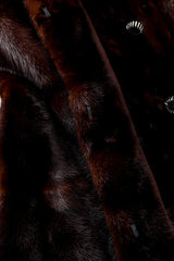 The Royal Fur Co Classique Mink Fur Coat closure @RECESS LA