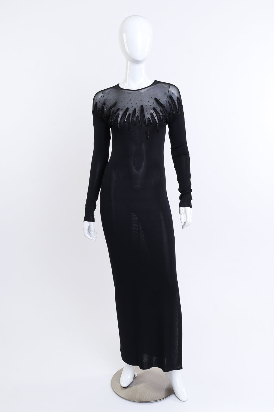 Embellished Knit Gown by Thierry Mugler on mannequin @recess LA