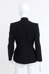 Wool Peplum Blazer by Thierry Mugler on mannequin back @recess LA