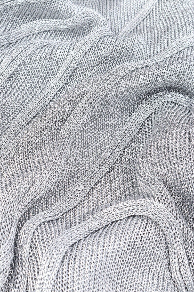 Vintage Thierry Mugler Metallic Cable Knit Cardigan – Recess