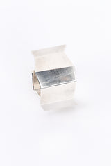 Vintage Tiffany & Co. Sterling Fold Cuff Bracelet side @recess la