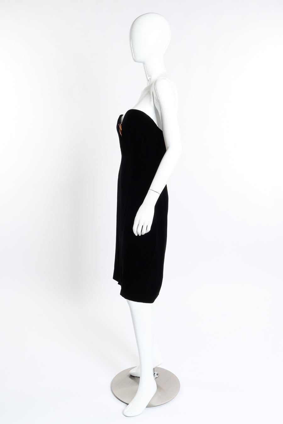 Tom Ford Strapless Velvet & Leopard Cutout Dress – Recess