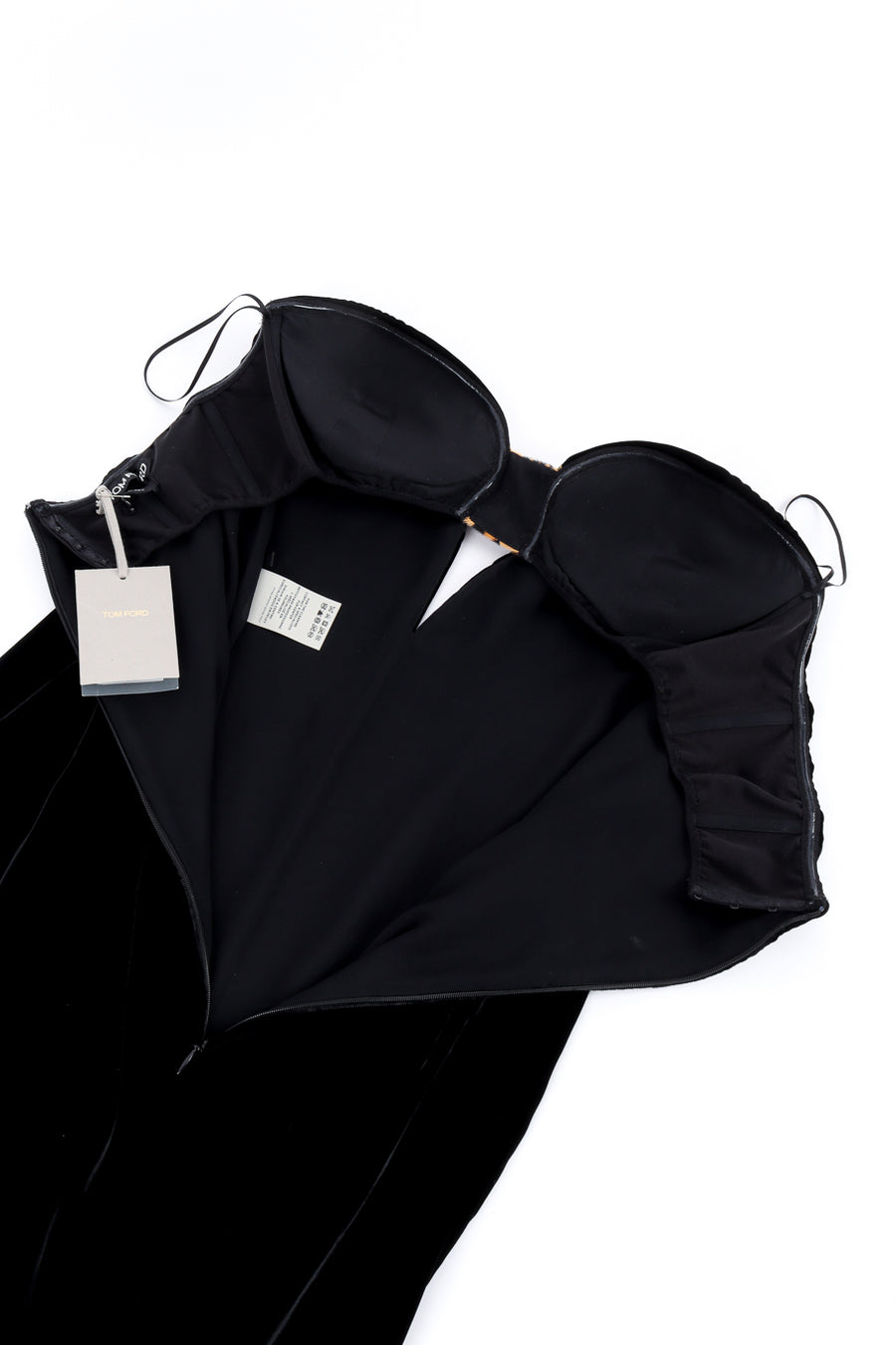 【関税＆送料込み】Tom Ford Velvet Cocktail Dress Tom Ford Strapless Velvet & Leopard Cutout Dress – Recess