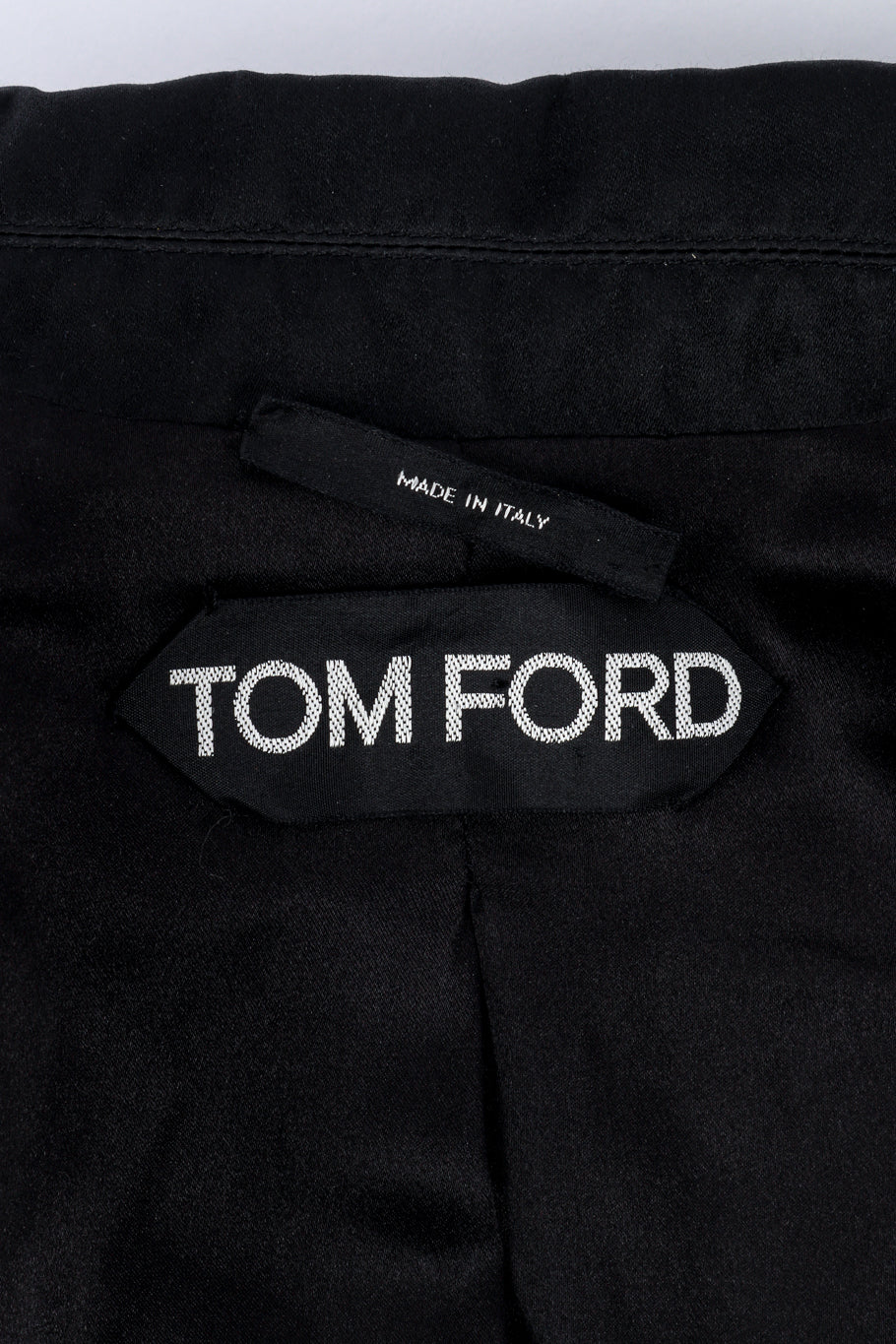 Tom Ford Velvet Tuxedo Jacket label @recess la