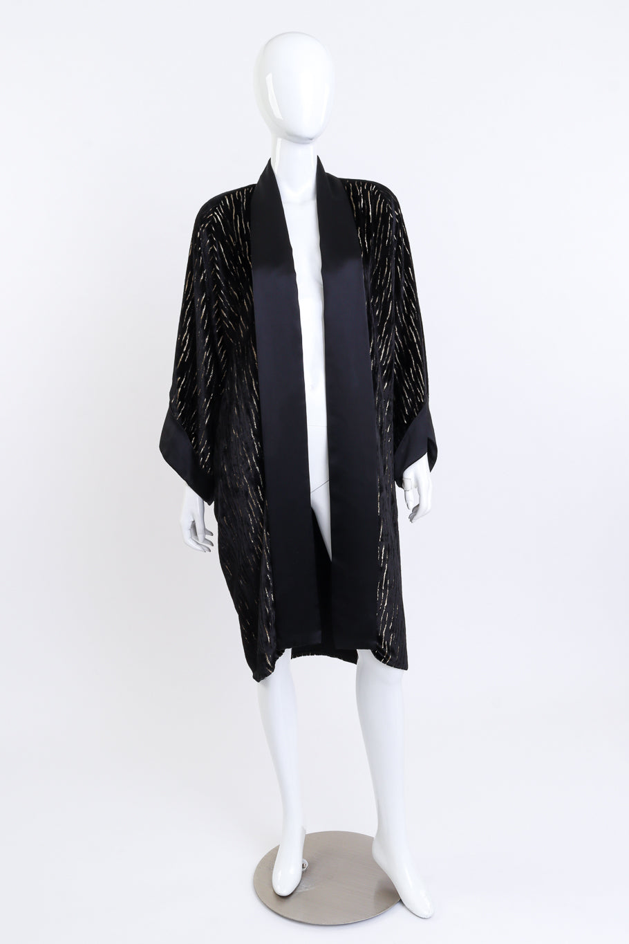 Lamé Burnout Kimono Jacket by Tony Chase on mannequin @recess LA