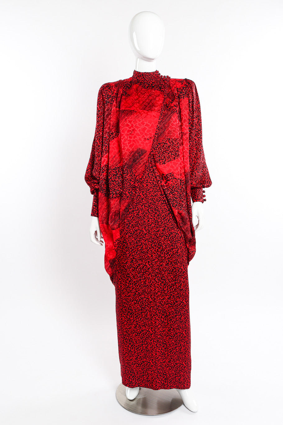 Abstract Wrap Front Jacket & Dress Set on mannequin @recessla