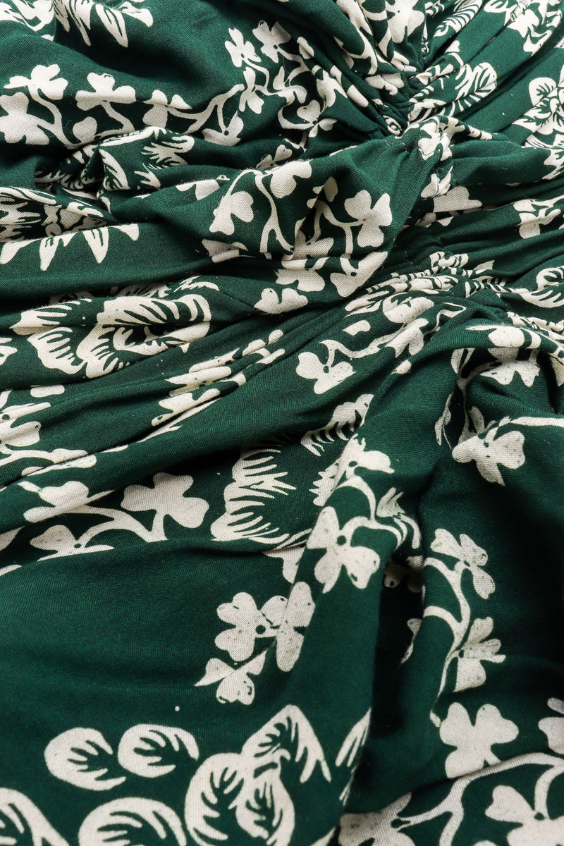 Vintage Tuffy's Little Girl Batik Print Cocoon Top fabric pattern closeup @Recessla